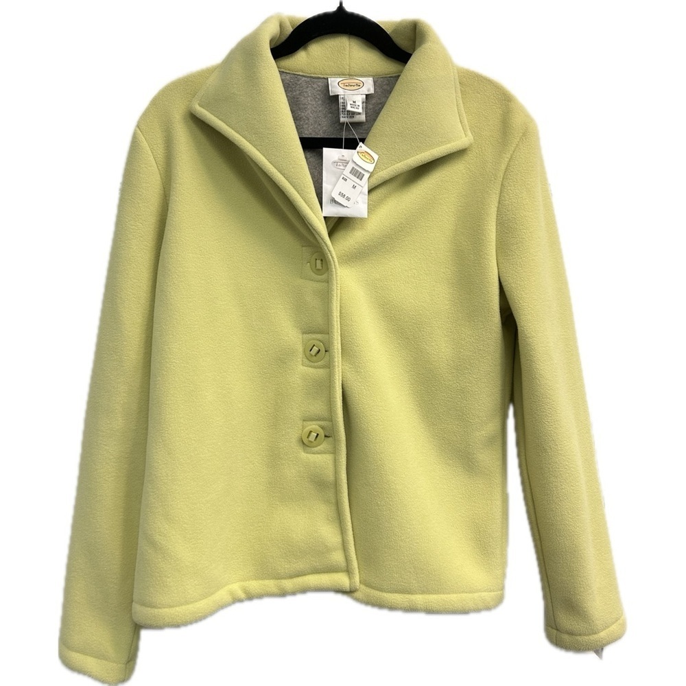 NWT Talbots Women’s Button Coat Pale Green Size M